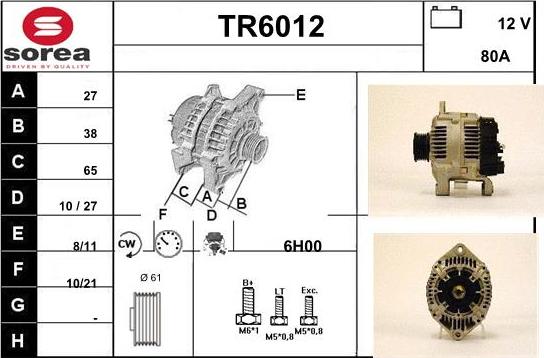 Sera TR6012 - Alternateur cwaw.fr