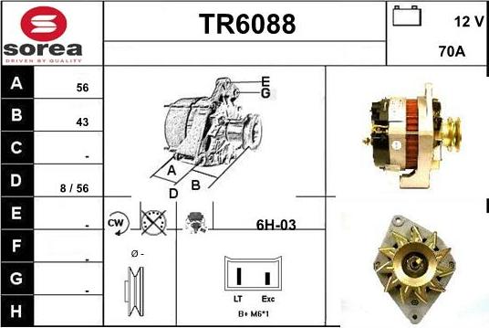 Sera TR6088 - Alternateur cwaw.fr