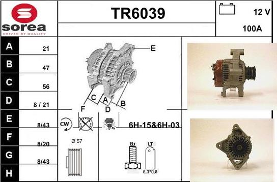 Sera TR6039 - Alternateur cwaw.fr