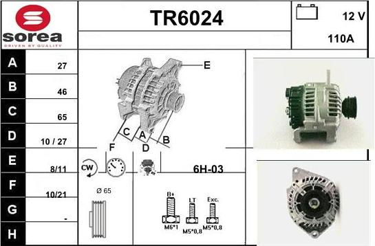 Sera TR6024 - Alternateur cwaw.fr