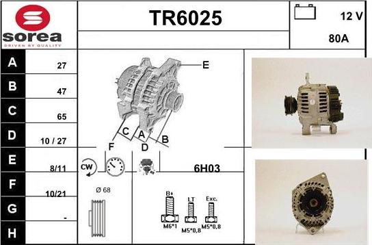 Sera TR6025 - Alternateur cwaw.fr