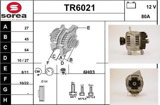 Sera TR6021 - Alternateur cwaw.fr