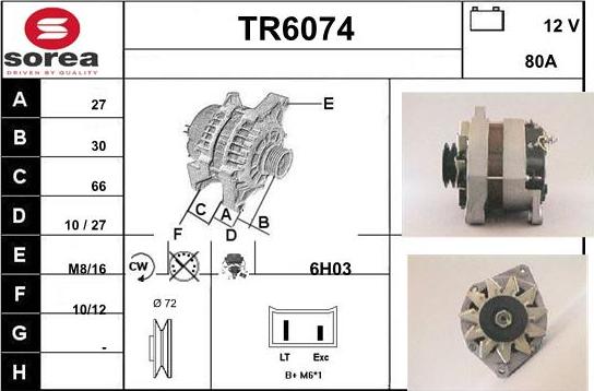 Sera TR6074 - Alternateur cwaw.fr