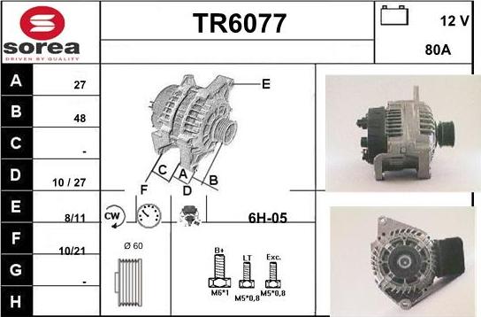 Sera TR6077 - Alternateur cwaw.fr