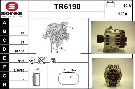 Sera TR6190 - Alternateur cwaw.fr