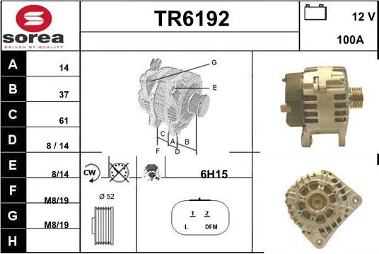 Sera TR6192 - Alternateur cwaw.fr