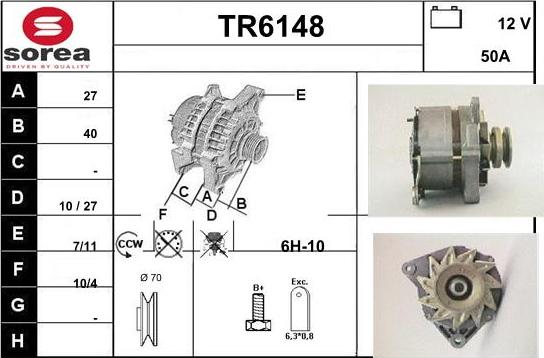 Sera TR6148 - Alternateur cwaw.fr