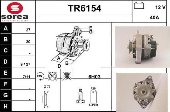 Sera TR6154 - Alternateur cwaw.fr