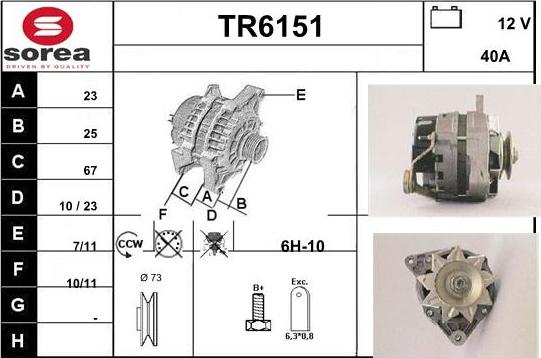 Sera TR6151 - Alternateur cwaw.fr