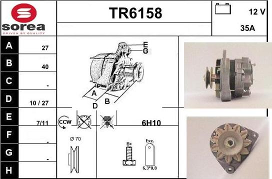 Sera TR6158 - Alternateur cwaw.fr