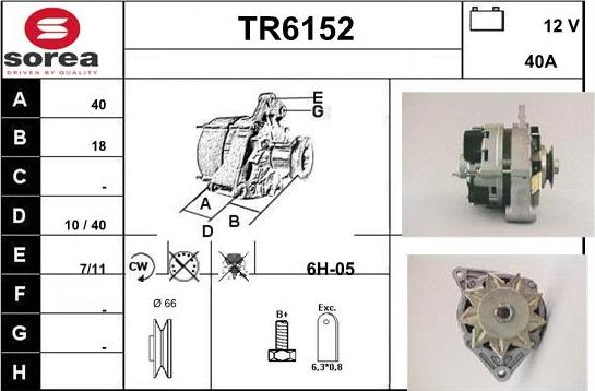 Sera TR6152 - Alternateur cwaw.fr