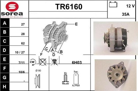 Sera TR6160 - Alternateur cwaw.fr