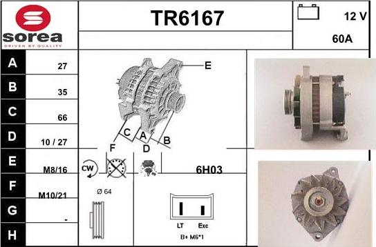 Sera TR6167 - Alternateur cwaw.fr