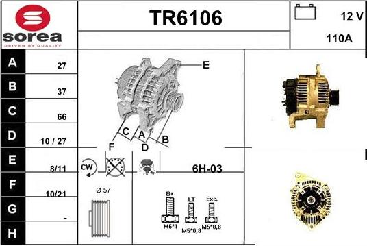 Sera TR6106 - Alternateur cwaw.fr