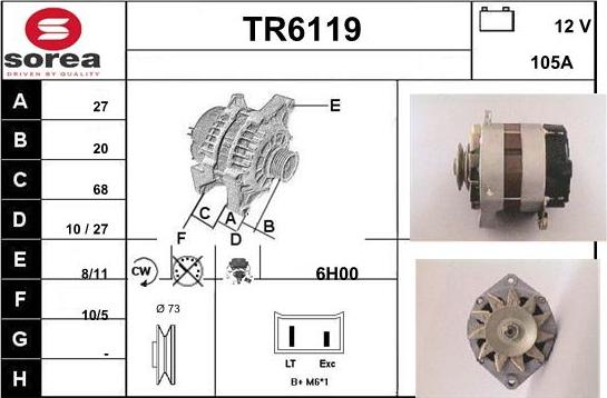 Sera TR6119 - Alternateur cwaw.fr