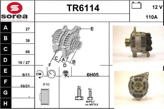 Sera TR6114 - Alternateur cwaw.fr