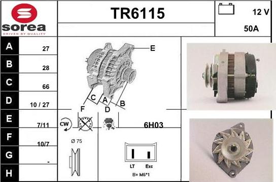 Sera TR6115 - Alternateur cwaw.fr