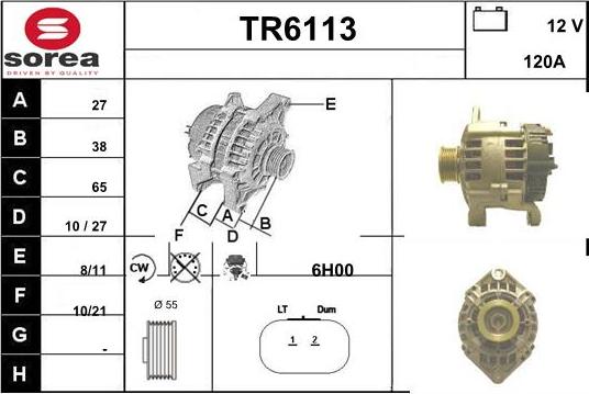 Sera TR6113 - Alternateur cwaw.fr