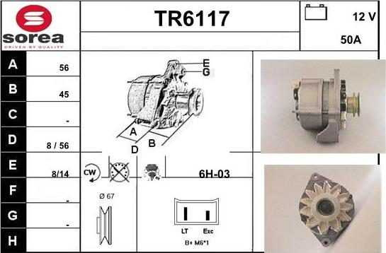 Sera TR6117 - Alternateur cwaw.fr