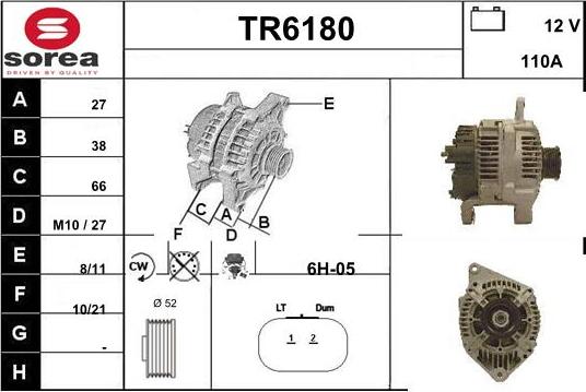 Sera TR6180 - Alternateur cwaw.fr