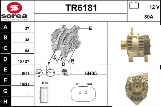 Sera TR6181 - Alternateur cwaw.fr