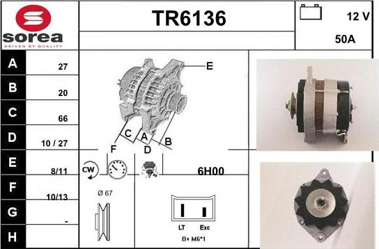 Sera TR6136 - Alternateur cwaw.fr