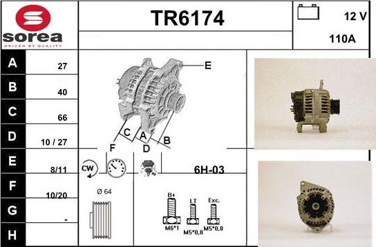 Sera TR6174 - Alternateur cwaw.fr