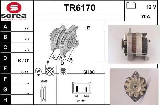 Sera TR6170 - Alternateur cwaw.fr