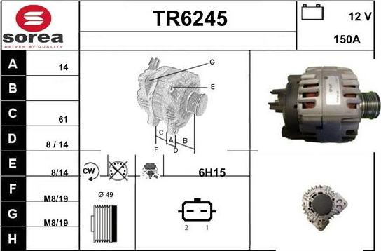 Sera TR6245 - Alternateur cwaw.fr