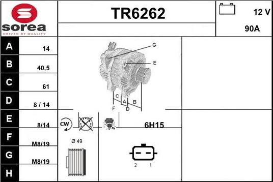 Sera TR6262 - Alternateur cwaw.fr