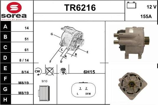 Sera TR6216 - Alternateur cwaw.fr