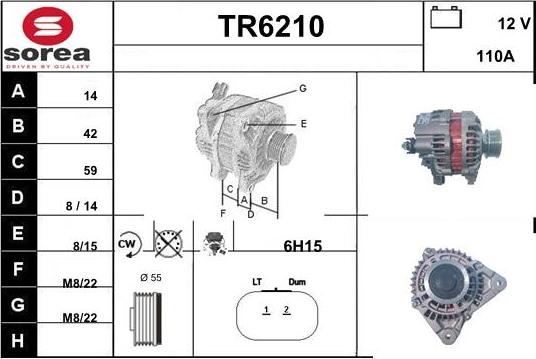 Sera TR6210 - Alternateur cwaw.fr