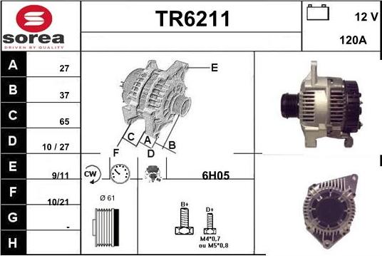 Sera TR6211 - Alternateur cwaw.fr