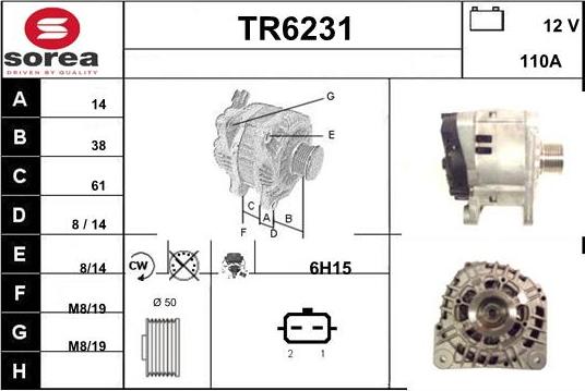 Sera TR6231 - Alternateur cwaw.fr