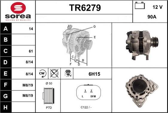 Sera TR6279 - Alternateur cwaw.fr