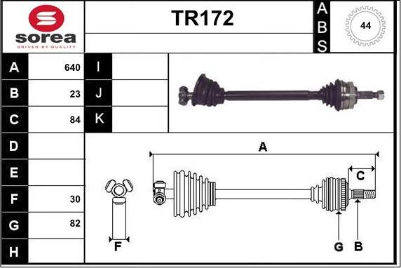 Sera TR172 - Arbre de transmission cwaw.fr