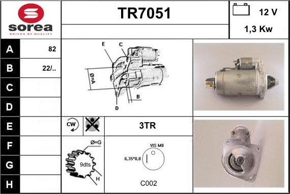 Sera TR7051 - Démarreur cwaw.fr