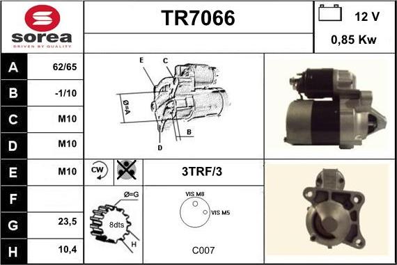 Sera TR7066 - Démarreur cwaw.fr