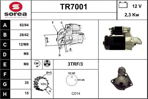 Sera TR7001 - Démarreur cwaw.fr