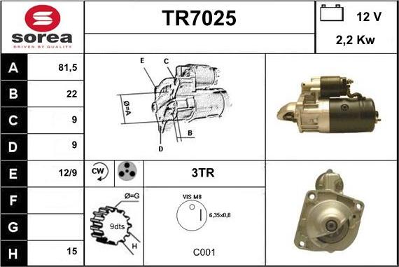 Sera TR7025 - Démarreur cwaw.fr