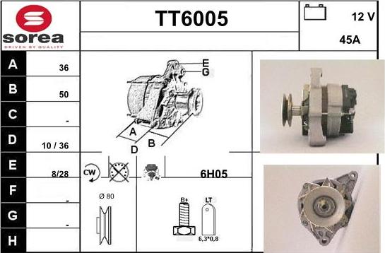 Sera TT6005 - Alternateur cwaw.fr