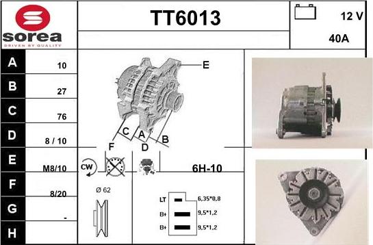 Sera TT6013 - Alternateur cwaw.fr