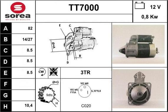 Sera TT7000 - Démarreur cwaw.fr