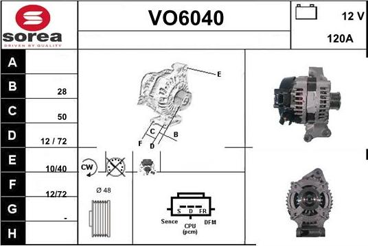 Sera VO6040 - Alternateur cwaw.fr