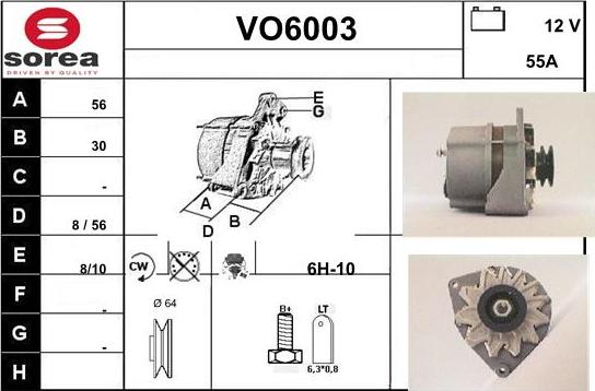 Sera VO6003 - Alternateur cwaw.fr