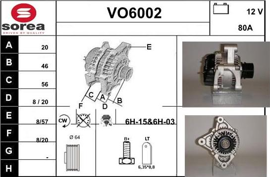 Sera VO6002 - Alternateur cwaw.fr