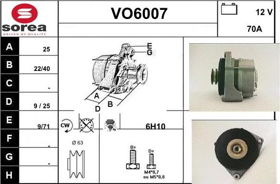 Sera VO6007 - Alternateur cwaw.fr