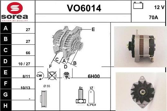 Sera VO6014 - Alternateur cwaw.fr