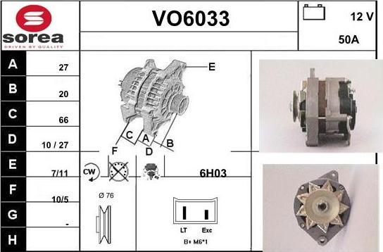 Sera VO6033 - Alternateur cwaw.fr