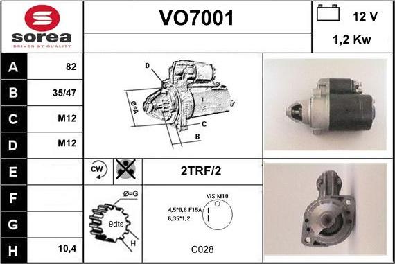 Sera VO7001 - Démarreur cwaw.fr